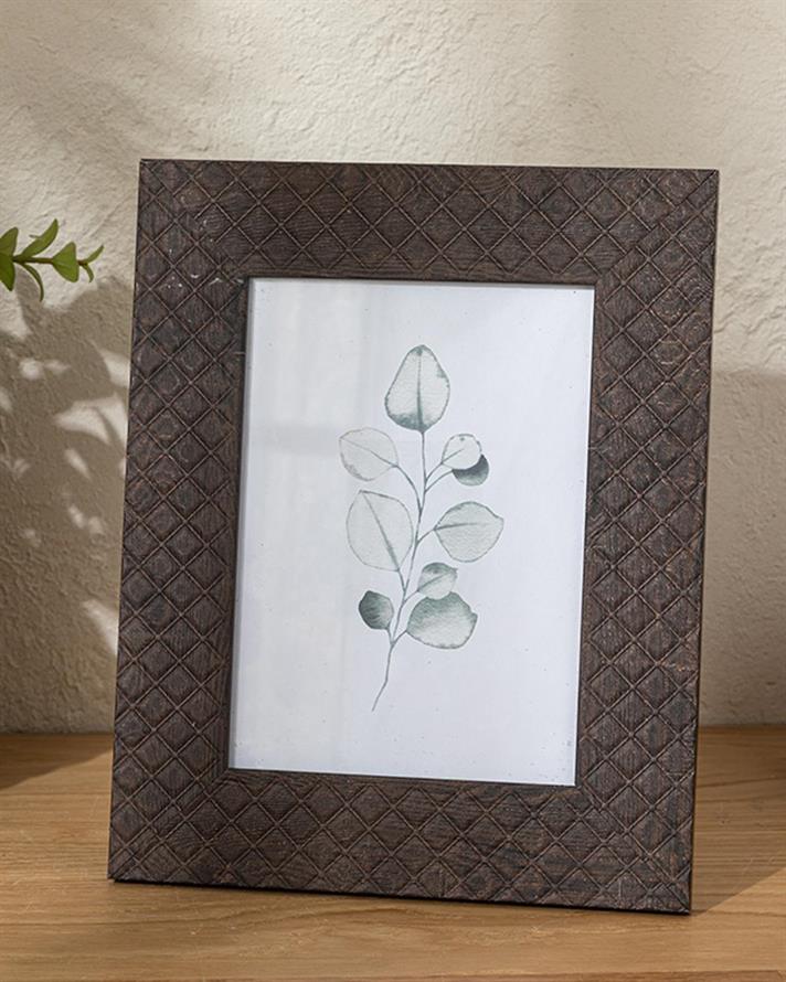 Ramă foto, Verona, plastic, 13x18 cm, închis maro