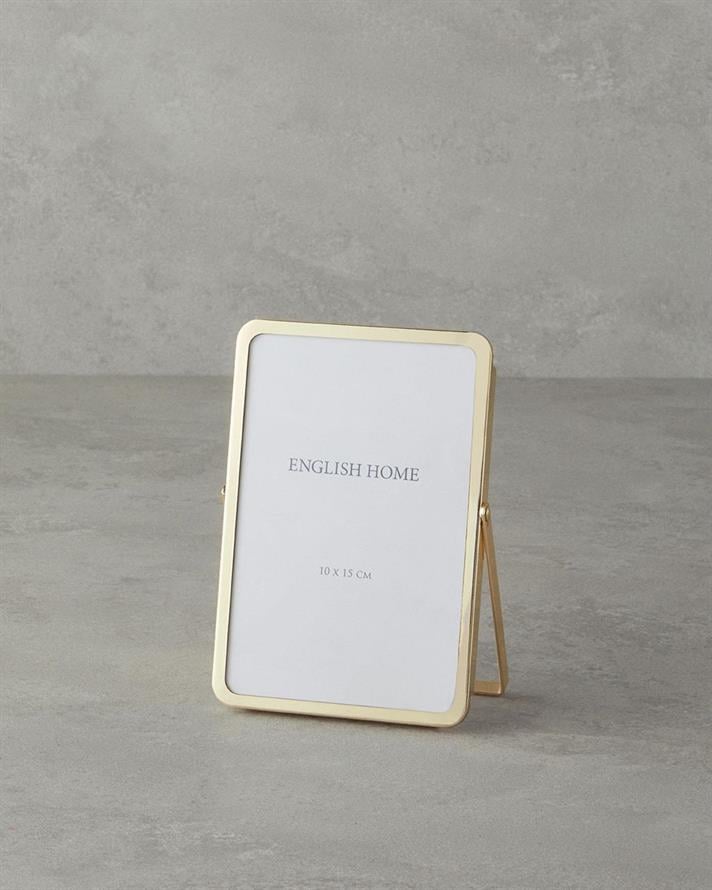 Rama foto, Sylvia, metal, 10x15 cm, auriu