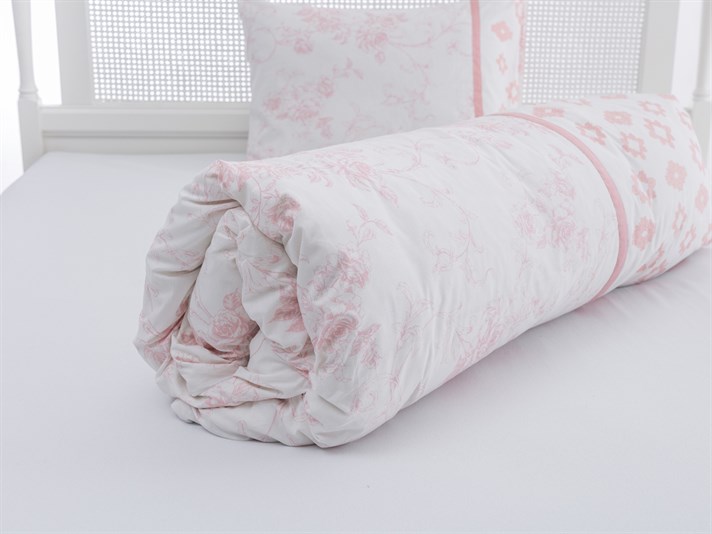 Rambler Rose Cu Bumbac Single Lenjerie De Pat 160x220 cm Roz