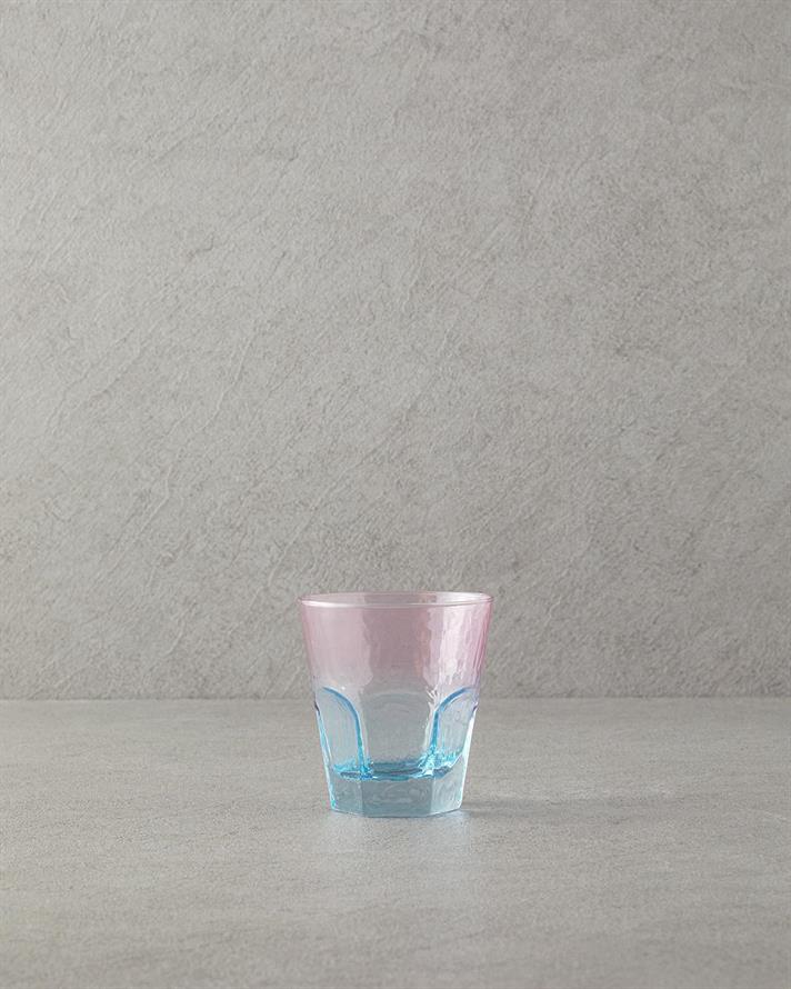 Ramona Sticlă Cu 3 Piese Pahar 375 ml Roz - Albastru