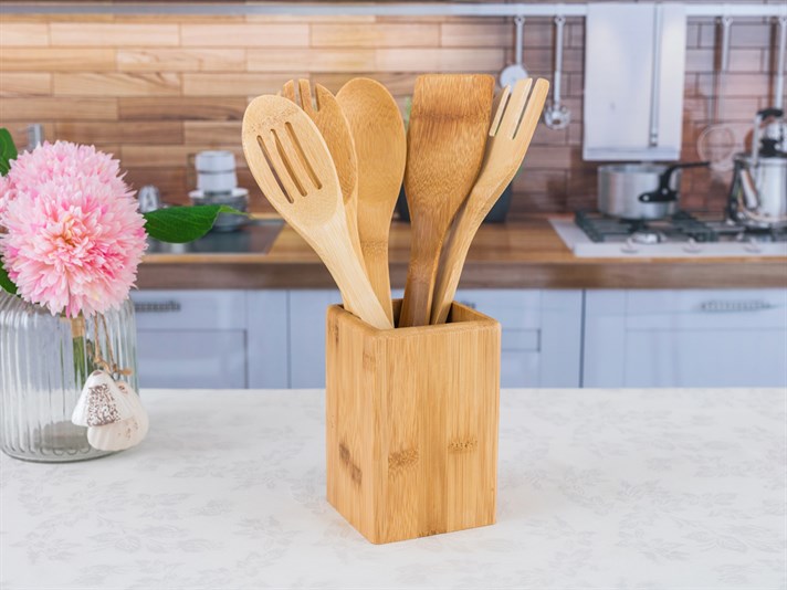 Ravioli Bambus  Cu 6  SET DE SERVIT Beige