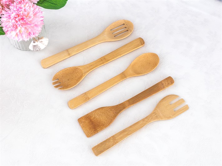 Ravioli Bambus  Cu 6  SET DE SERVIT Beige