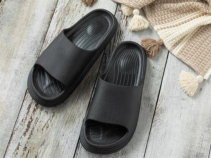 Cool Pvc Mens Sandals 44 Black