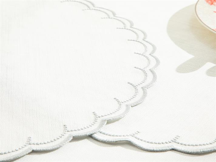 Coral Reef Polyestere 2 Set Place Mat 39 cm White-Gray