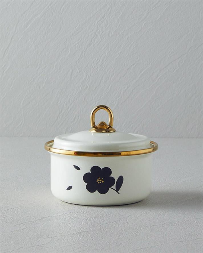 Enamel Cruet 11x6 cm Cream