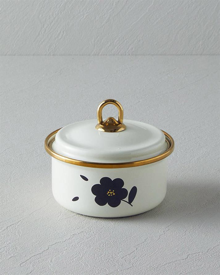 Enamel Cruet 11x6 cm Cream