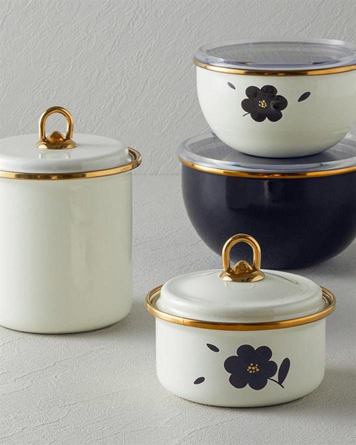 Enamel Cruet 11x6 cm Cream