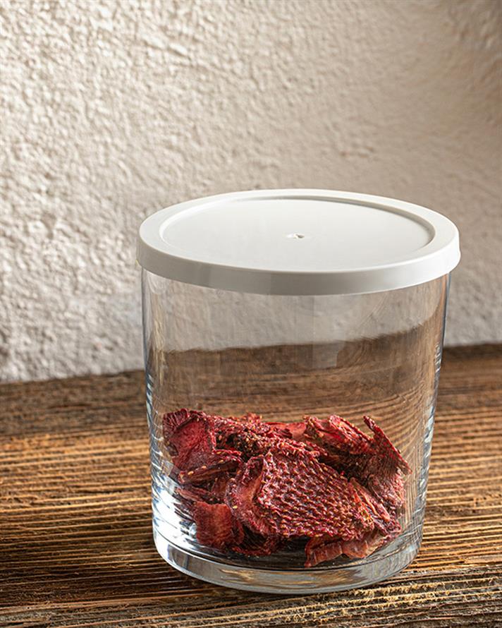 Recipient depozitare alimente cu capac, Monty, sticlă, 345 ml, transparent