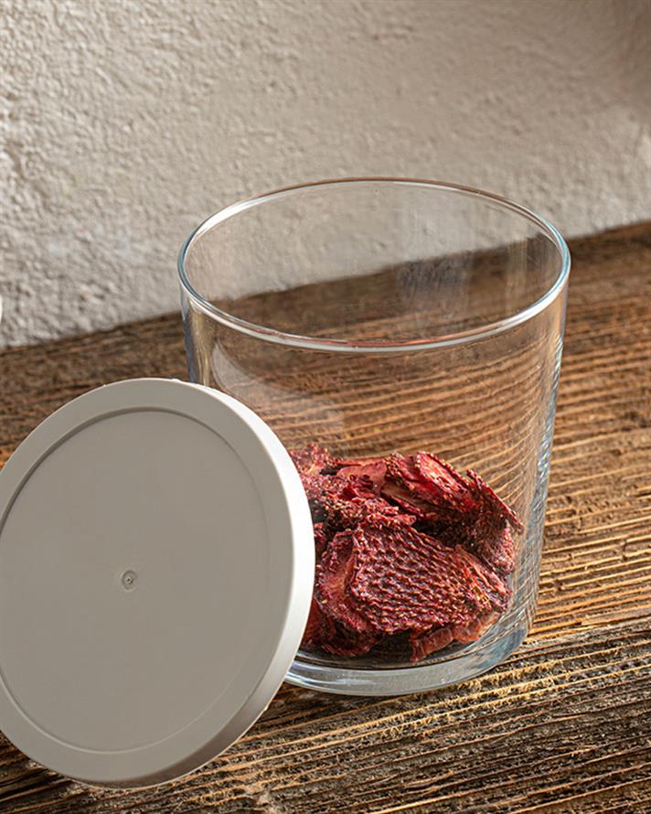 Recipient depozitare alimente cu capac, Monty, sticlă, 345 ml, transparent