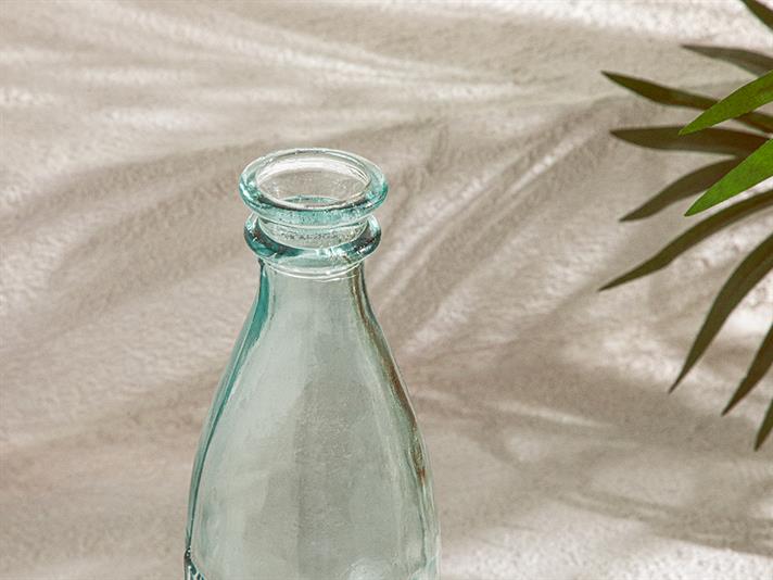 Vază, Recycled Bottle, sticlă reciclată, 9x9x48 cm, verde