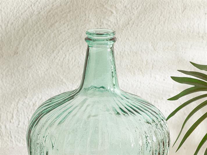 Vază, Recycled Demijohn, sticlă reciclată, 24,5x24,5x40 cm, verde