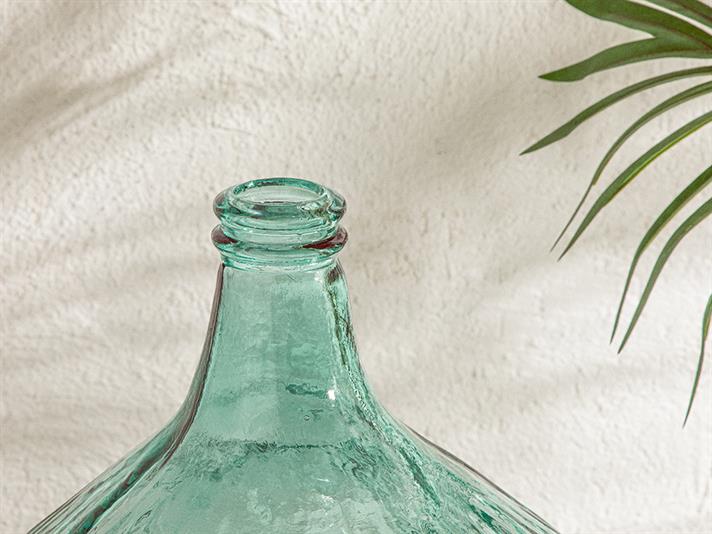 Vază, Recycled Demijohn, sticlă reciclată, 29x29x42 cm, verde