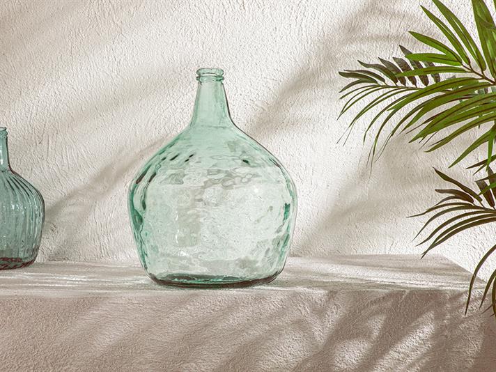 Vază, Recycled Demijohn, sticlă reciclată, 9x9X44 cm, verde