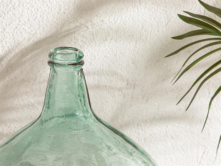 Vază, Recycled Demijohn, sticlă reciclată, 9x9X44 cm, verde