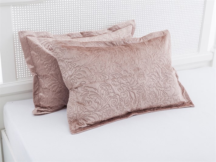 regal Puf De Mânz Double Set Cuverturi Pat 240x260 cm Maro Deschis