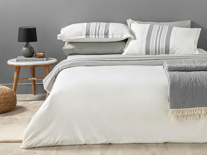 REGAL SHINY İPLIĞI BOYALI PENTRU O PERSOANA  SET LENJERIE DE PAT 160X220 CM ANTRACIT-CENUȘIU
