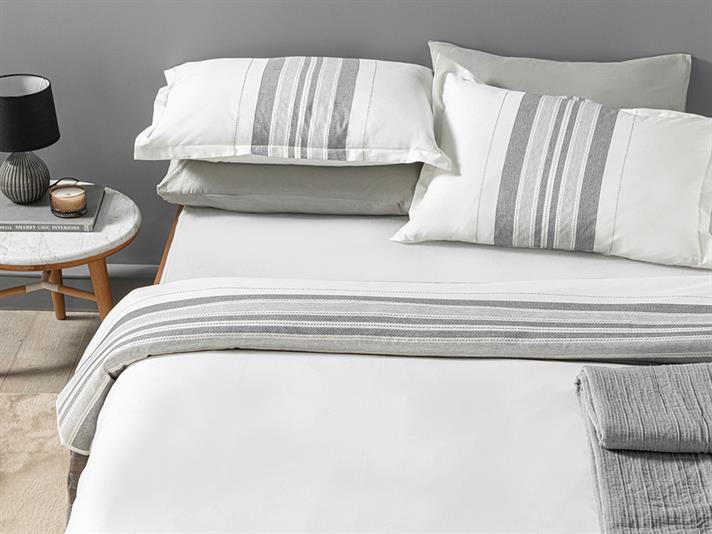 REGAL SHINY İPLIĞI BOYALI PENTRU O PERSOANA  SET LENJERIE DE PAT 160X220 CM ANTRACIT-CENUȘIU