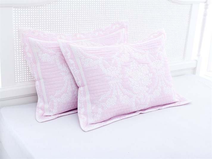 regalitate  Cover Persoană dublă  SET CUVERTURĂ DE PAT 250x260 cm Roz