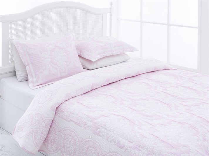 regalitate  Cover Persoană dublă  SET CUVERTURĂ DE PAT 250x260 cm Roz
