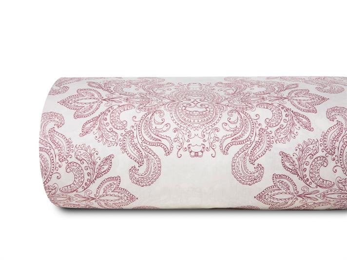 regalitate Bumbac Satinat Double Lenjerie De Pat 200x220 cm Culoarea Trandafirului Uscat.