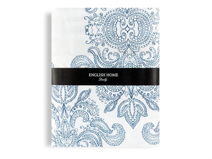 regalitate Bumbac Satinat Single Lenjerie De Pat 160x220 cm Bleumarin