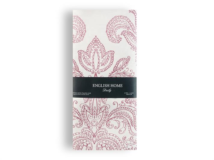 regalitate  Satin bumbac Set 2  FAȚĂ DE PERNĂ 50x70 cm Rose Color