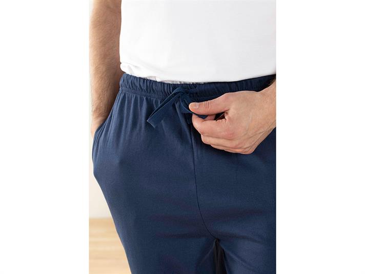 Relax Navy Pantaloni Pijama, Bumbac, S, Natural - Burgundia