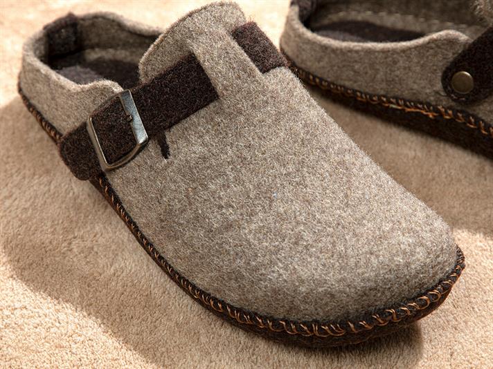 Relax Papuci De Casă Pentru Bărbați, Fetru, 42, Albastru-Beige