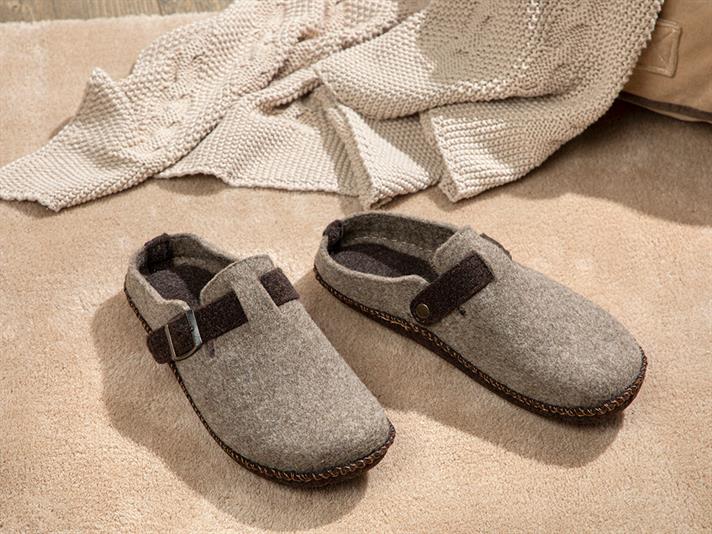 Relax Papuci De Casă Pentru Bărbați, Fetru, 42, Albastru-Beige
