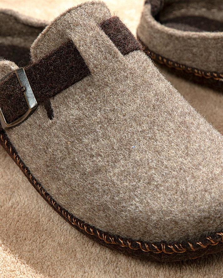 Relax Papuci De Casă Pentru Bărbați, Fetru, 40, Albastru-Beige