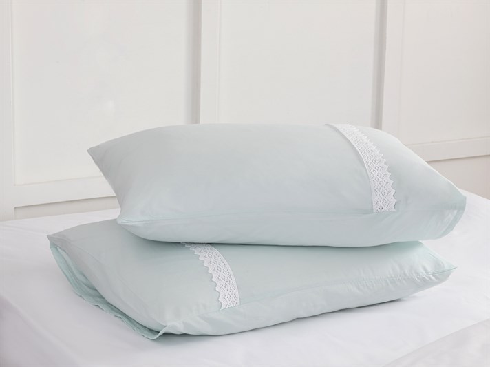 Rena  În fagure Set 2  FAȚĂ DE PERNĂ 50x70 cm Light Celadon