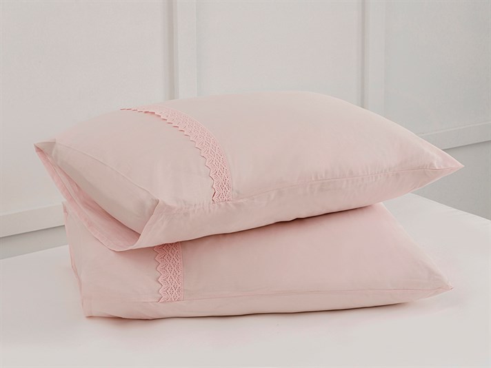 Rena  În fagure Set 2  FAȚĂ DE PERNĂ 50x70 cm Pink