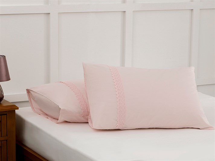 Rena  În fagure Set 2  FAȚĂ DE PERNĂ 50x70 cm Pink