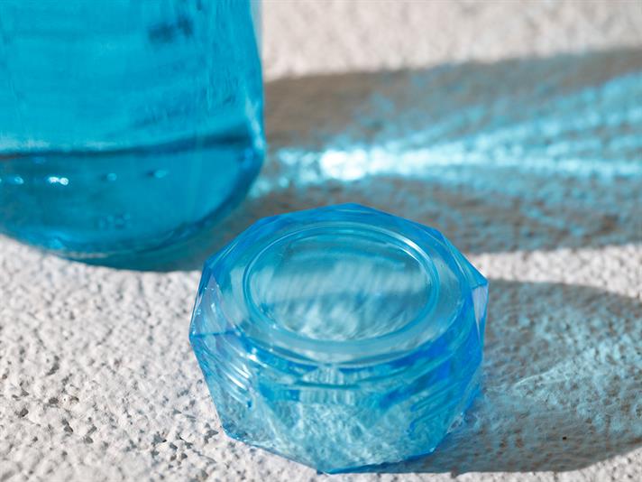 Rena Glass Water Bottle 420 ml Turquoise
