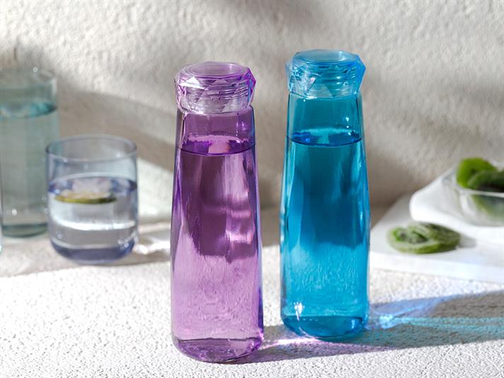 Rena Glass Water Bottle 420 ml Turquoise