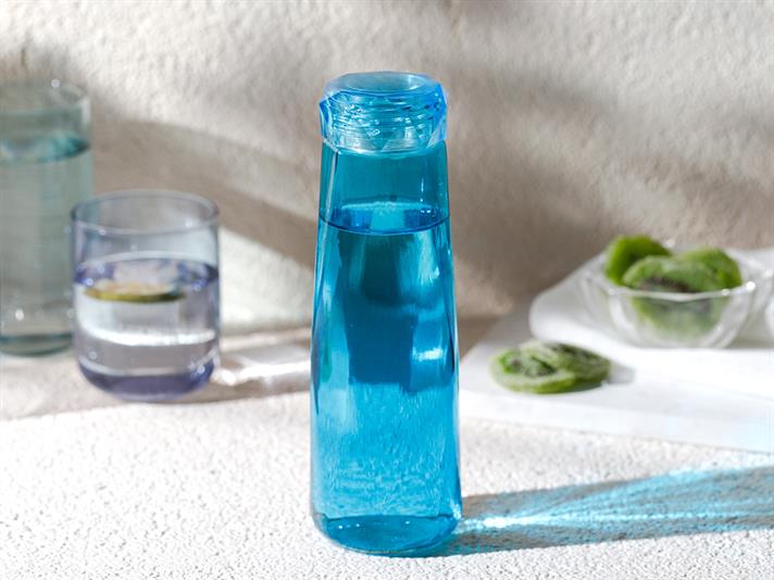 Rena Glass Water Bottle 420 ml Turquoise