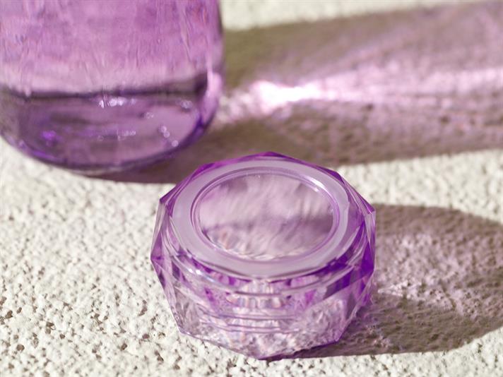 Rena Glass Water Bottle 420 ml Purple