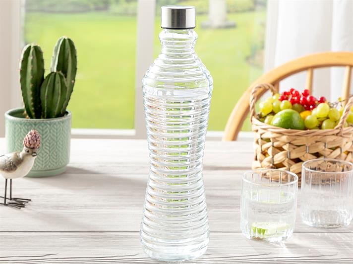Rena Glass Bottle 1000 ml Transparent
