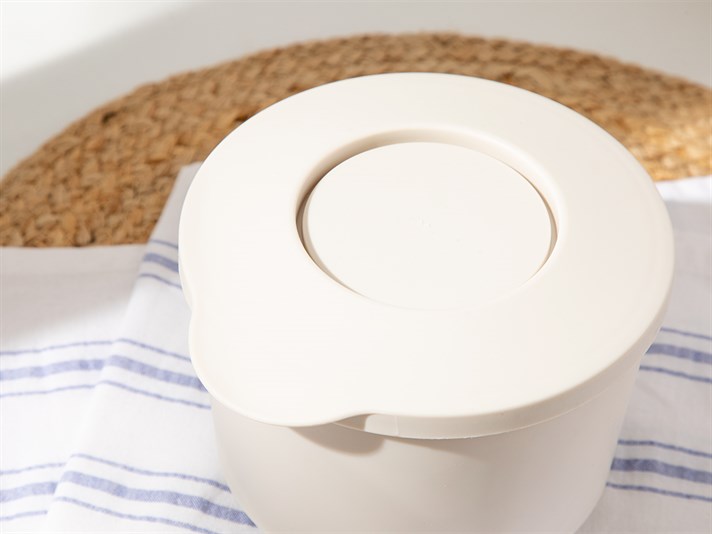 Rhoda Plastic 2 Set Storage Box Set 550 + 800 ml Beige