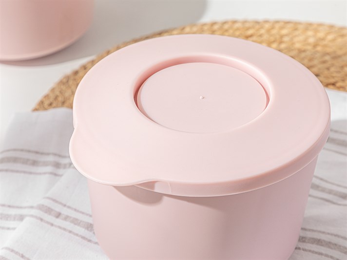 Rhoda Plastic 2 Set Storage Box Set 550 + 800 ml Pink