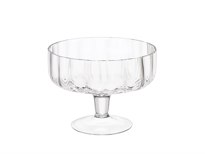 Rhoda Glass With Legs Serving Ware 19 cm Transparent