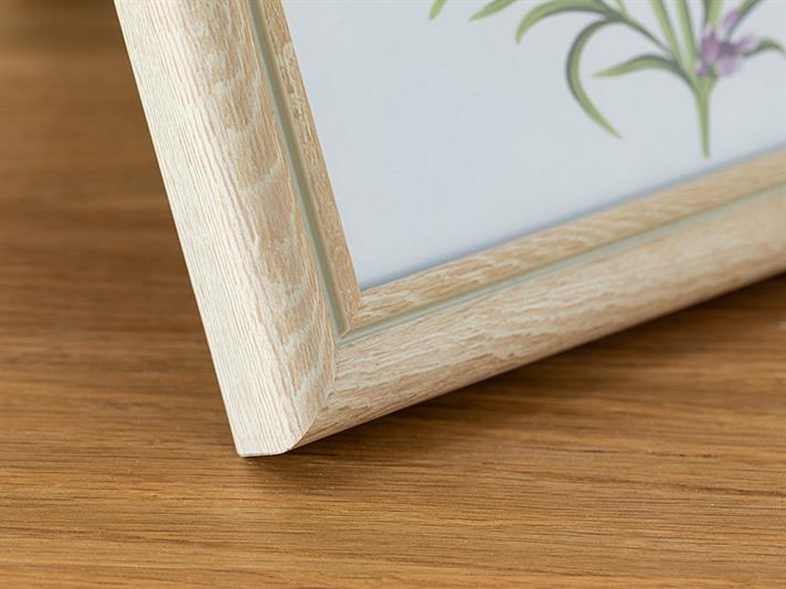 Ramă foto, Rhonda, plastic, 13x18 cm, crem