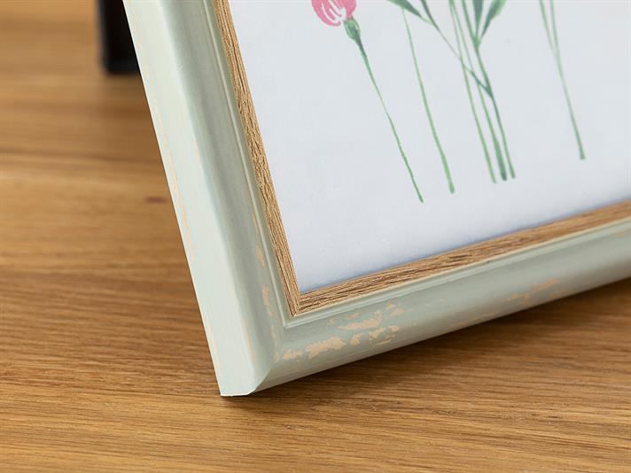 Ramă foto, Rhonda, plastic, 13x18 cm, verde