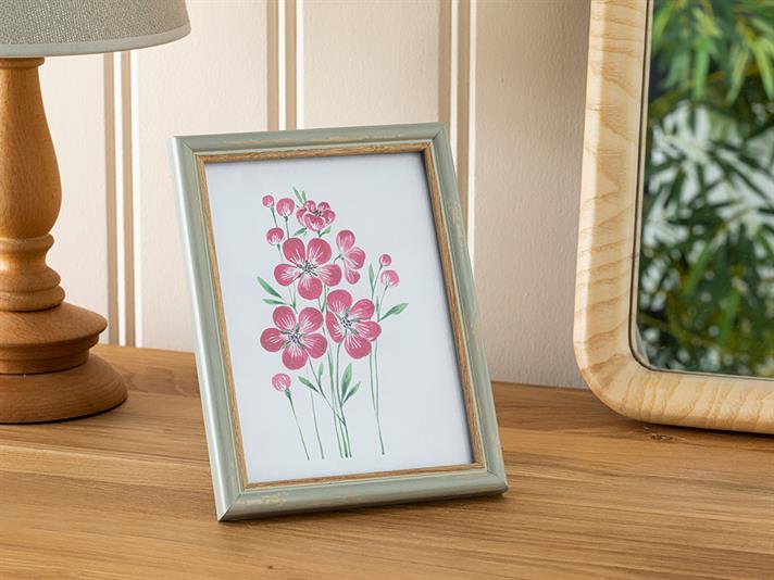 Ramă foto, Rhonda, plastic, 13x18 cm, verde