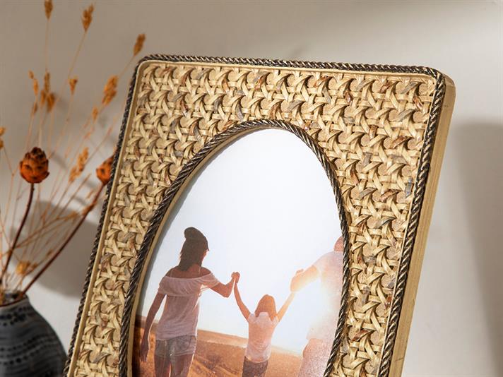 Ramă foto, Rhonda, polirăsină, 10x15 cm, maro