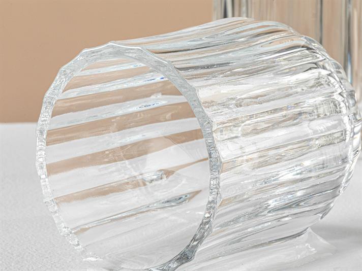 Set 6 pahare pentru apa/ sucuri, Ricco, sticla, 80 ml, transparent