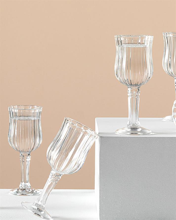 Ricco Pahar De Apă Set De 6 Servit Cu Cafea, Sticlă, 45 Ml, Verde-Albastru