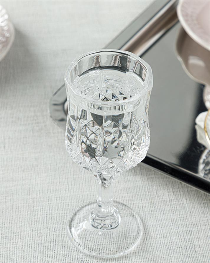 Rich Roe Glass 6 Set Served with Coffee Water Glass 50 ml. Transparent