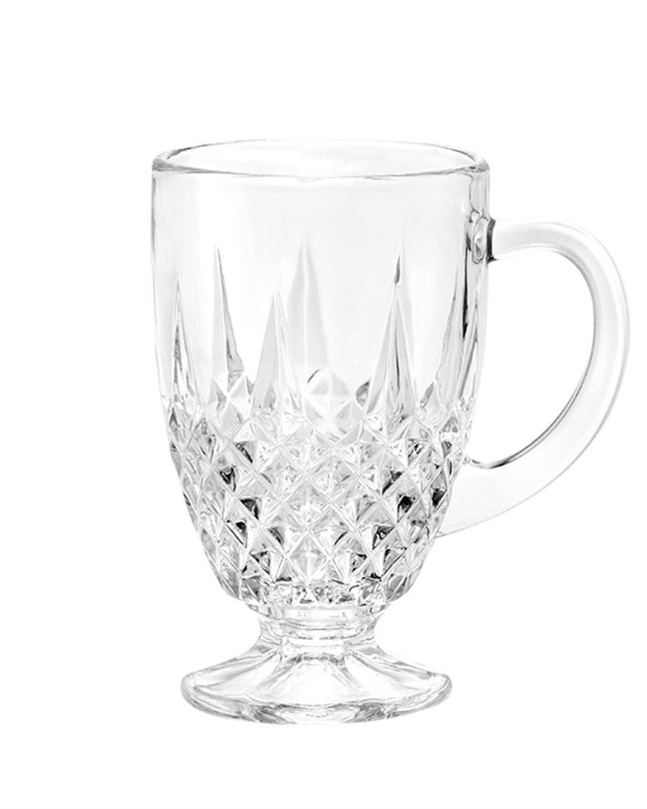 Rich Sticlă 4 Bucăți Pentru Micul Dejun, Sticlă, 160 Ml, Verde-Albastru