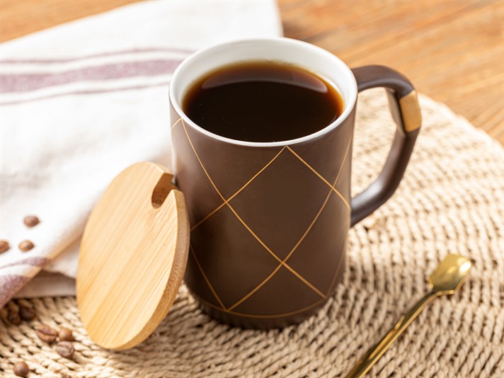 Riga # Lidded with spoon 385 ml Brown